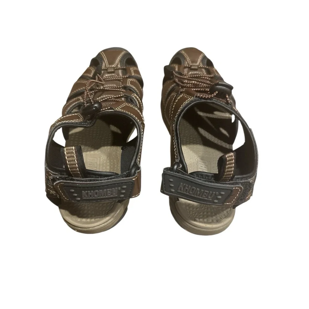 Khombu Hal Fisherman Brown Men's Athletic Hiking Sandals Sz‎ 8 Adjustable Straps